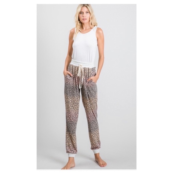 🤎LAST1️⃣🤎Adorable Trendy Leopard Ombré Comfy Jogger Style Pants - Picture 8 of 8